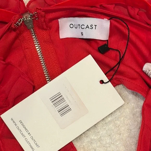 Outcast NWT Vibrant Red Top and Skirt Set - Picture 6 of 6